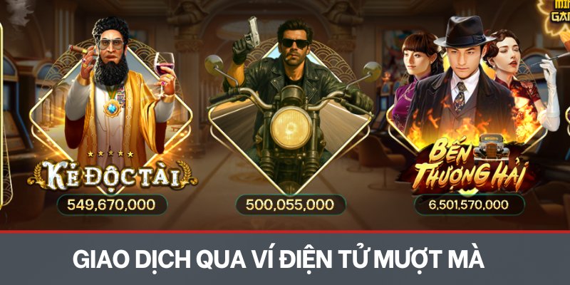 Giao dịch qua ví điện tử mượt mà