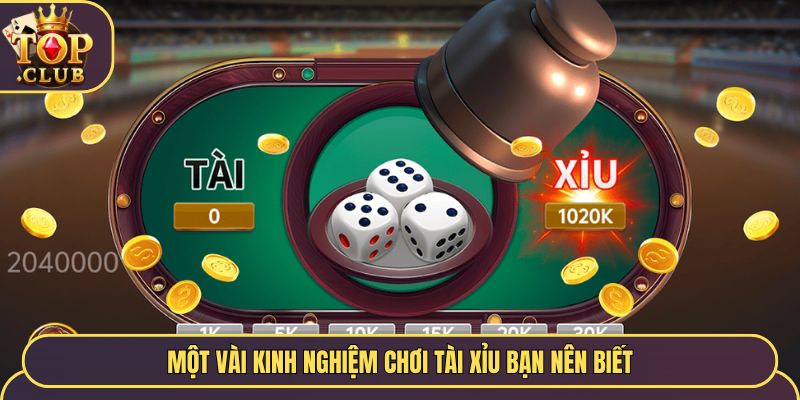 Một vài kinh nghiệm chơi tài xỉu bạn nên biết